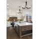 Beckett 5 Light 27 inch Matte Black Chandelier Ceiling Light