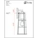 Helix 1 Light 17 inch Black Outdoor Wall Light