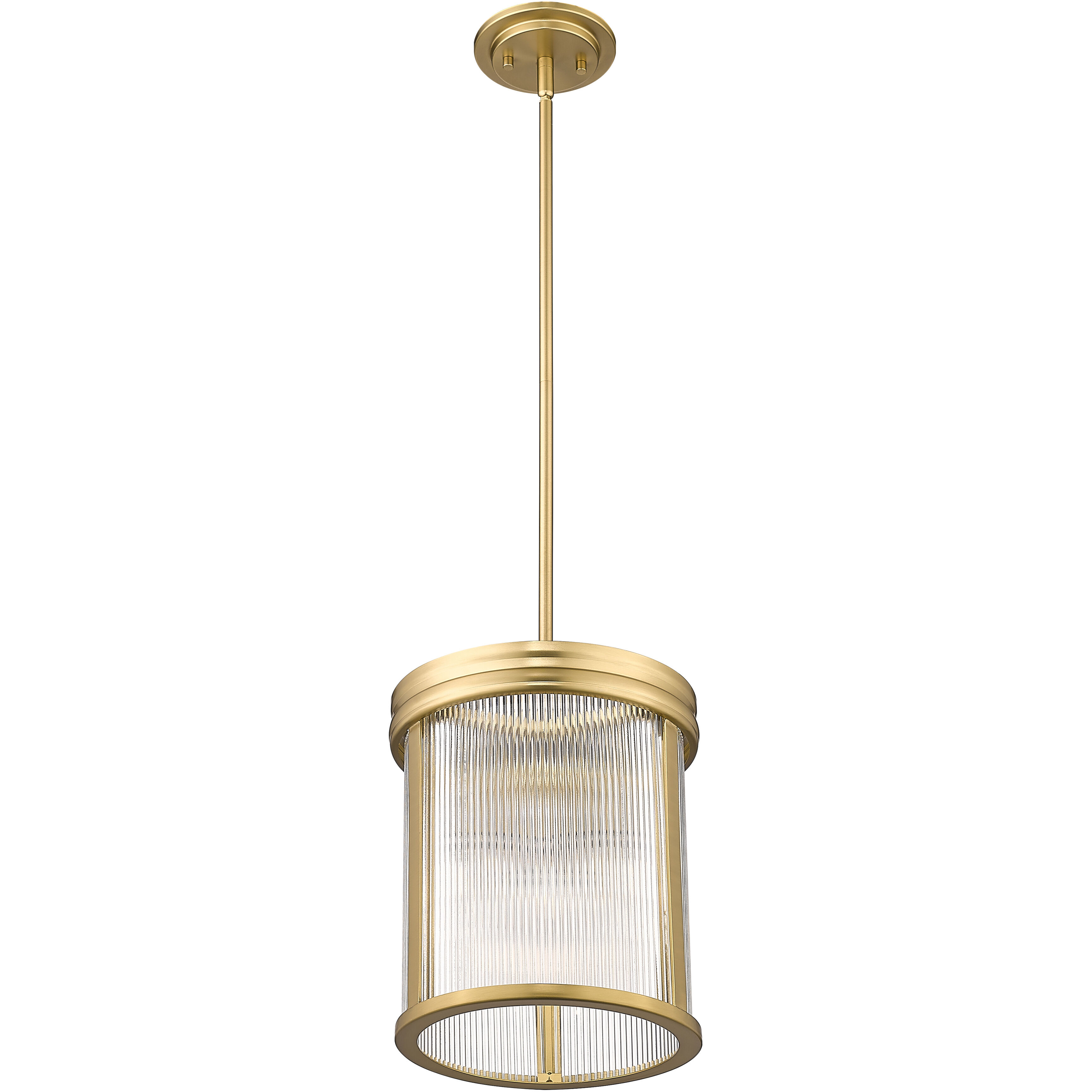 Carnaby 3 Light 10 inch Modern Gold Pendant Ceiling Light