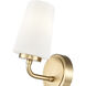 Montford Wall Sconce Wall Light in Modern Gold