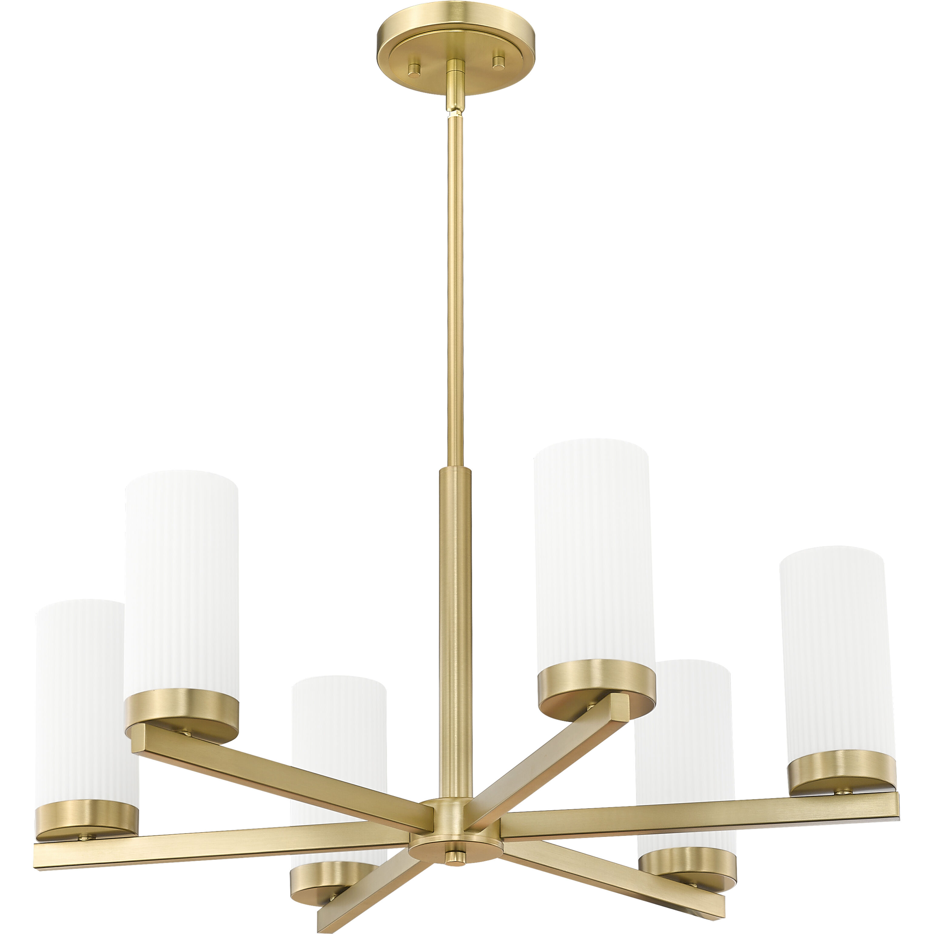 Danica 6 Light 26 inch Modern Gold Chandelier Ceiling Light