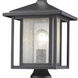 Aspen 1 Light 108.5 inch Black Outdoor Post Mounted Fixture