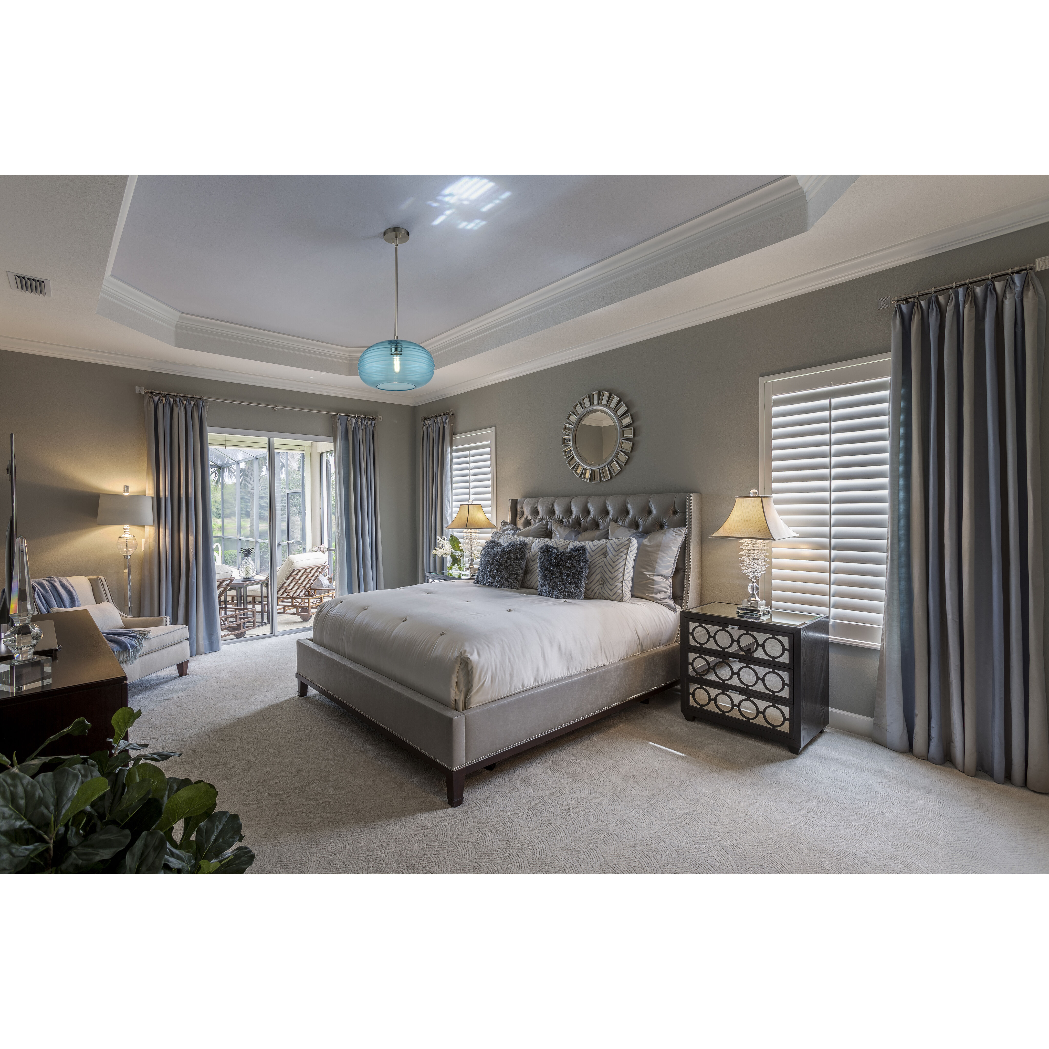 Harmony 1 Light 14 inch Brushed Nickel Pendant Ceiling Light