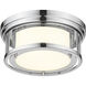 Willow 2 Light 12 inch Chrome Flush Mount Ceiling Light