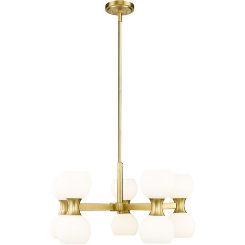 Artemis 10 Light 25 inch Modern Gold Chandelier Ceiling Light