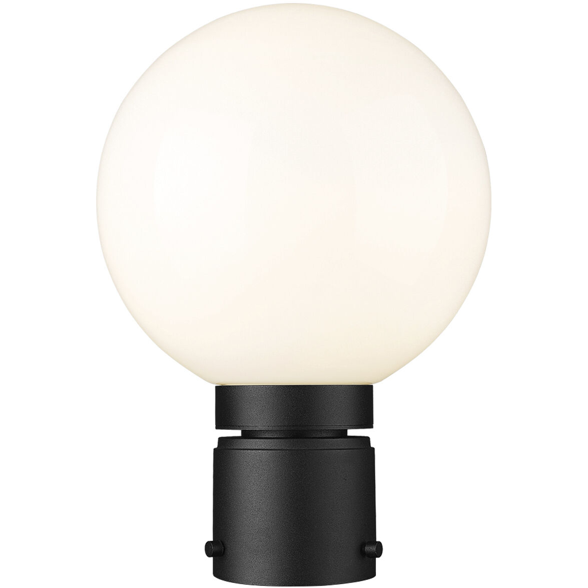 Z Lite 597PHM BK Laurent 1 Light 12 inch Black Outdoor Post Mount