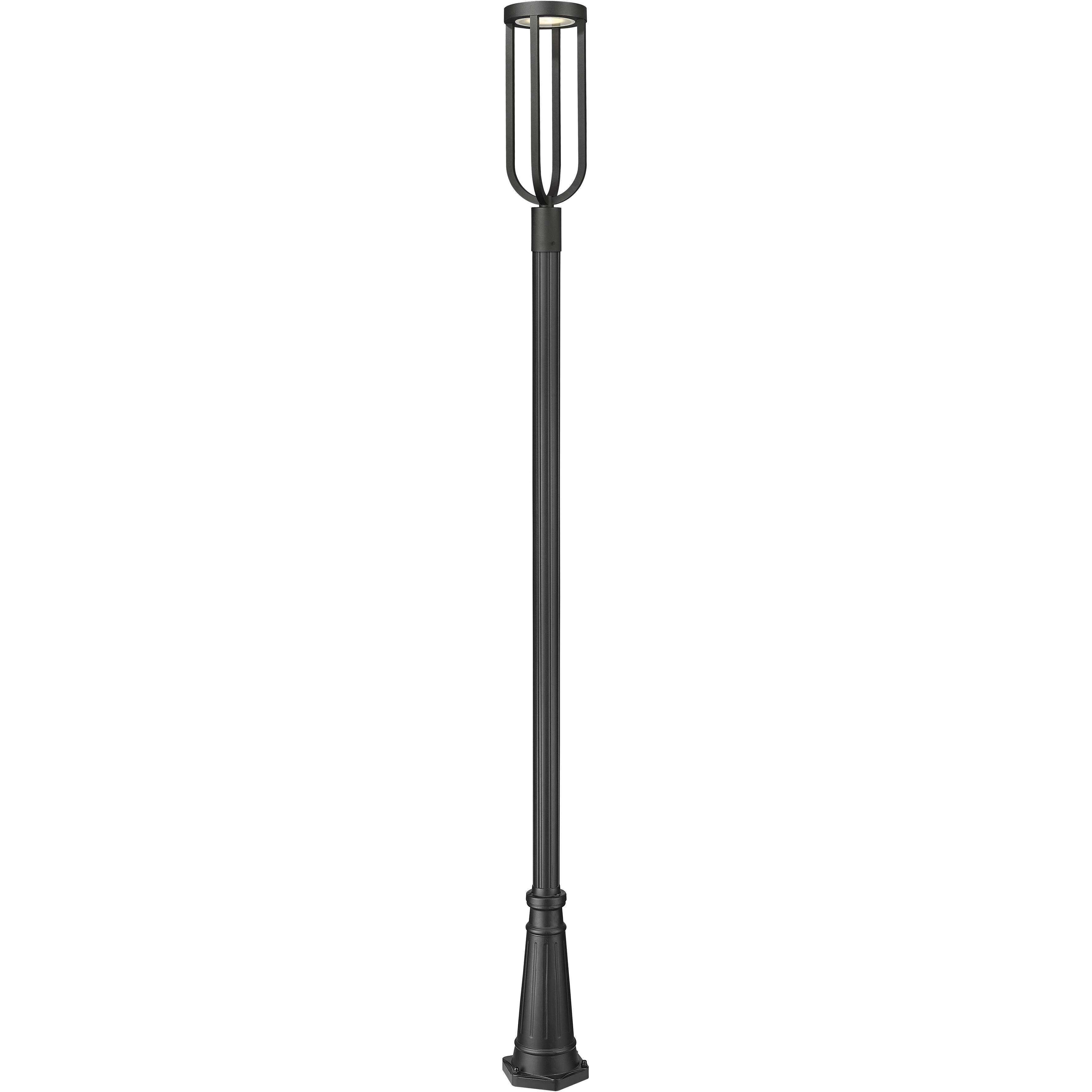 Leland LED 117.75 inch Sand Black Outdoor Post Mounted Fixture