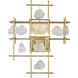 Garroway 2 Light 13.5 inch Aged Brass Wall Sconce Wall Light