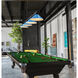 Cordon 4 Light 81.75 inch Matte Black Billiard Ceiling Light in Electric Blue Steel