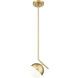 Realm Sphere 1 Light 8.5 inch Modern Gold Pendant Ceiling Light