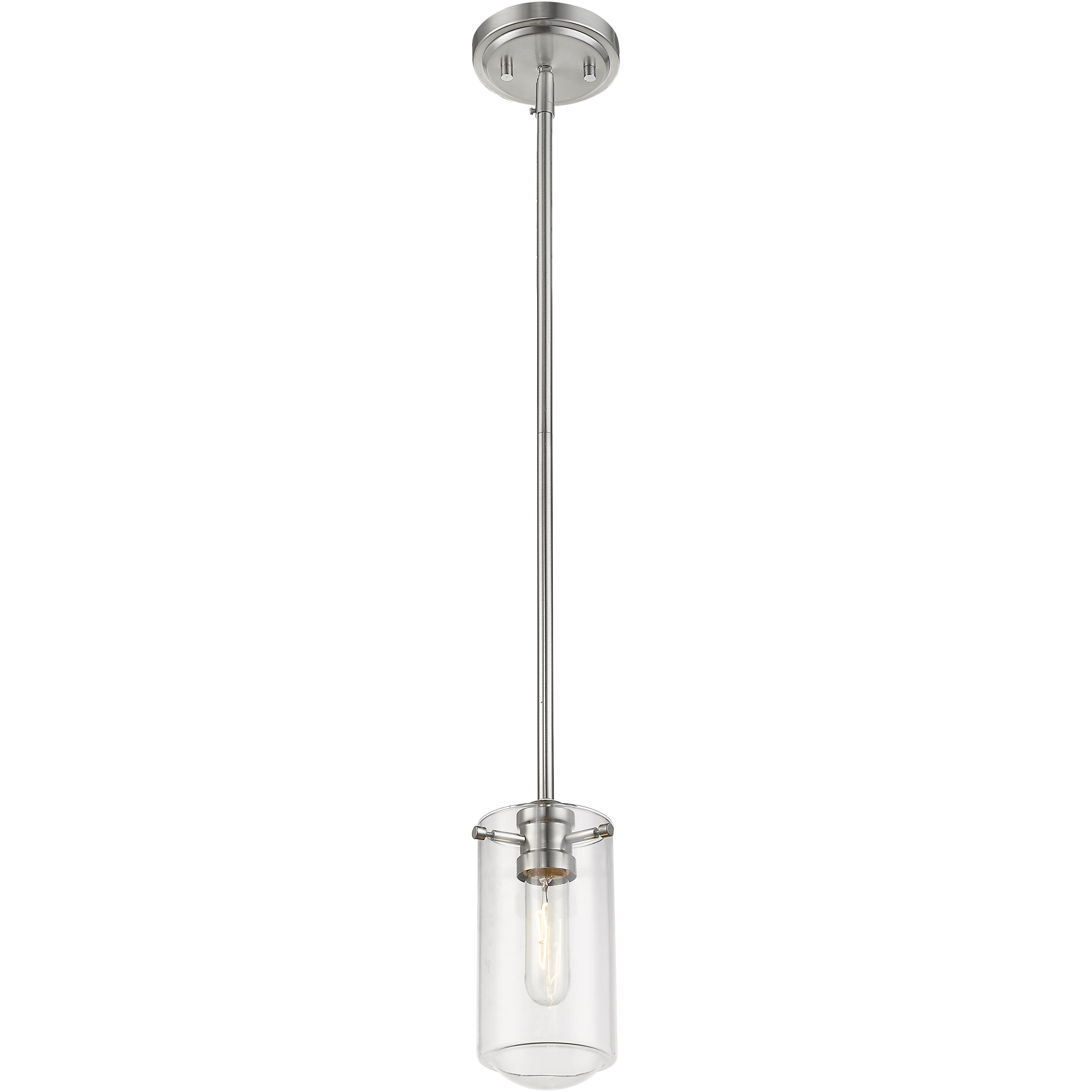 Delaney 1 Light 4 inch Brushed Nickel Pendant Ceiling Light