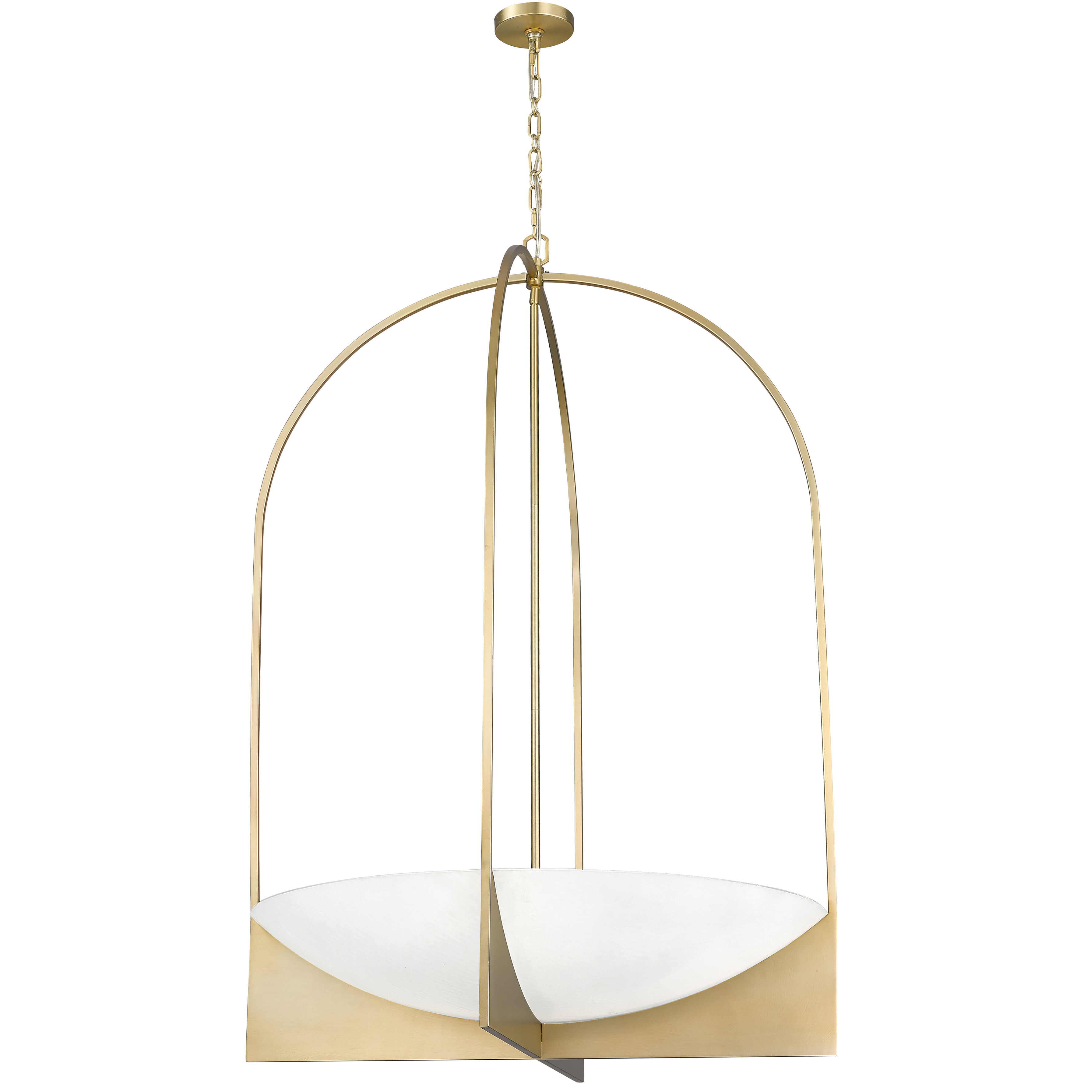Devon 8 Light 32 inch Modern Gold Chandelier Ceiling Light