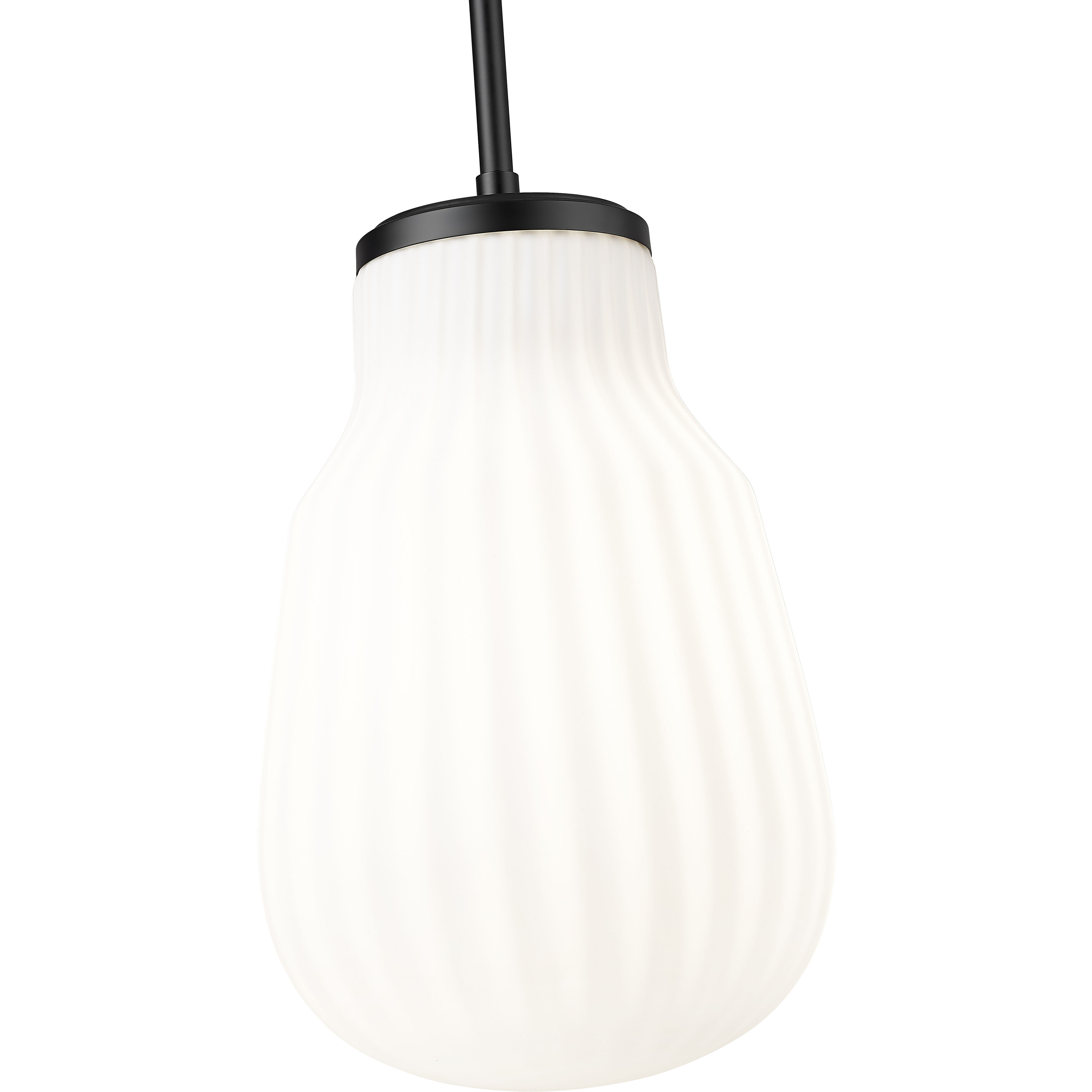 Newbury 1 Light 8 inch Matte Black Pendant Ceiling Light