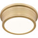 Bentley LED 12 inch Modern Gold Flush Mount Ceiling Light