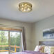 Cape Harbor 4 Light 20 inch Rubbed Brass Flush Mount Ceiling Light