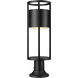 Luca LED 24 inch Black Outdoor Pier Mounted Fixture