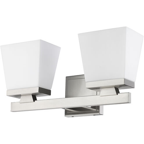 Astor 2 Light 16 inch Brushed Nickel Vanity Wall Light