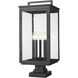 Hartwell 5 Light 27.75 inch Sand Black Outdoor Pier Mounted Fixture