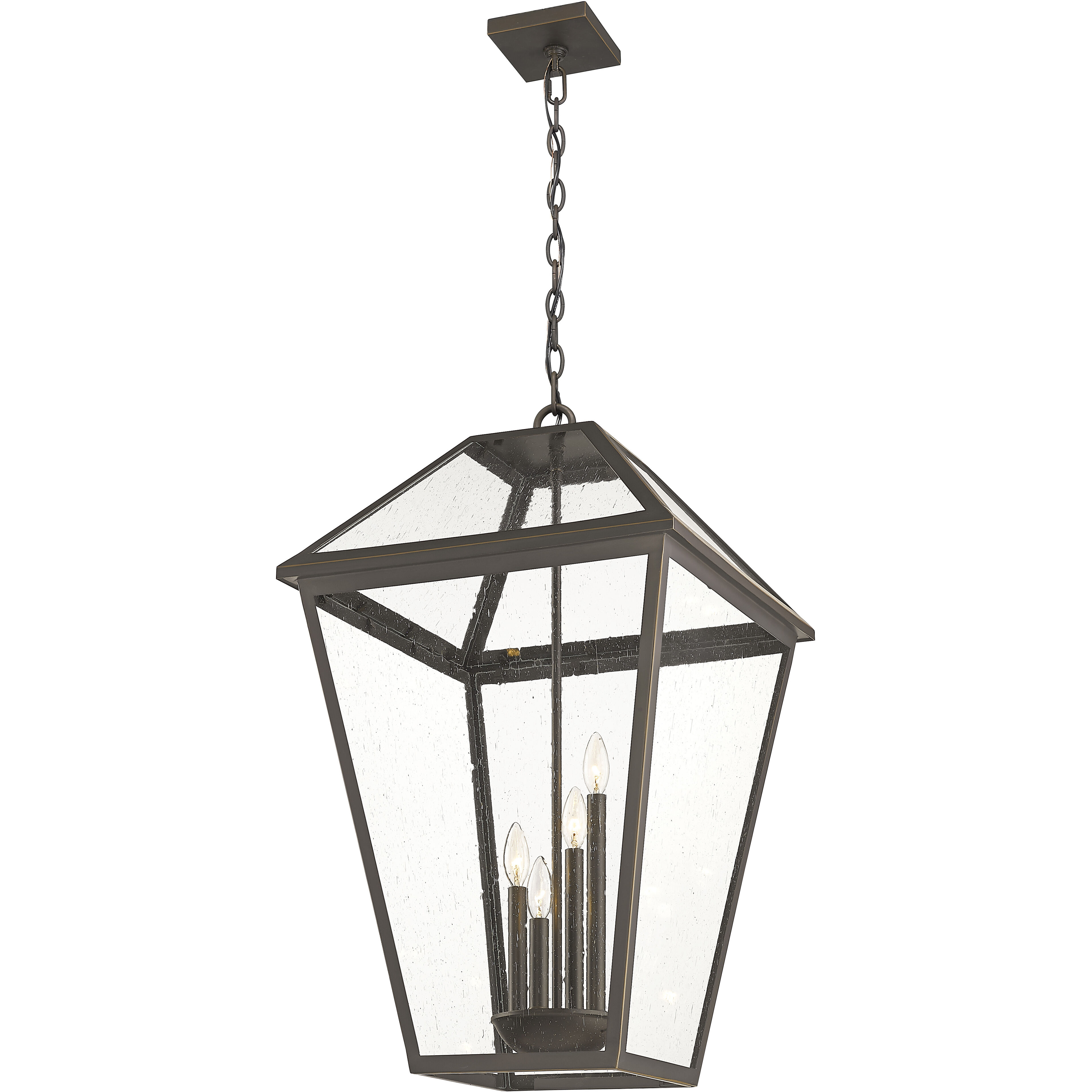Talbot 4 Light 19.5 inch Oil Rubbed Bronze Outdoor Chain Mount Ceiling Fixture