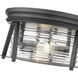 Cape Harbor 2 Light 12 inch Matte Black Flush Mount Ceiling Light