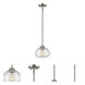 Amon 1 Light 8 inch Brushed Nickel Pendant Ceiling Light
