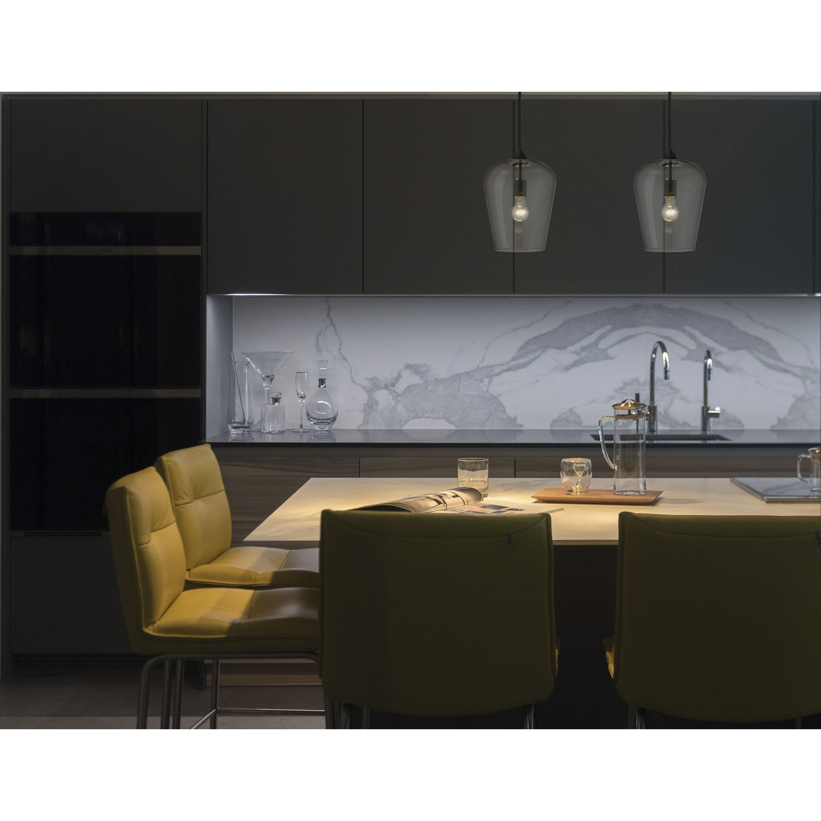 Joliet 1 Light 9 inch Matte Black Pendant Ceiling Light