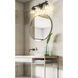 Lauren 3 Light 22 inch Matte Black Vanity Wall Light