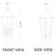 Gannon 3 Light 12 inch Black Outdoor Chain Mount Ceiling Fixture in G9