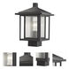Aspen 1 Light 13.27 inch Black Outdoor Post Mount Fixture