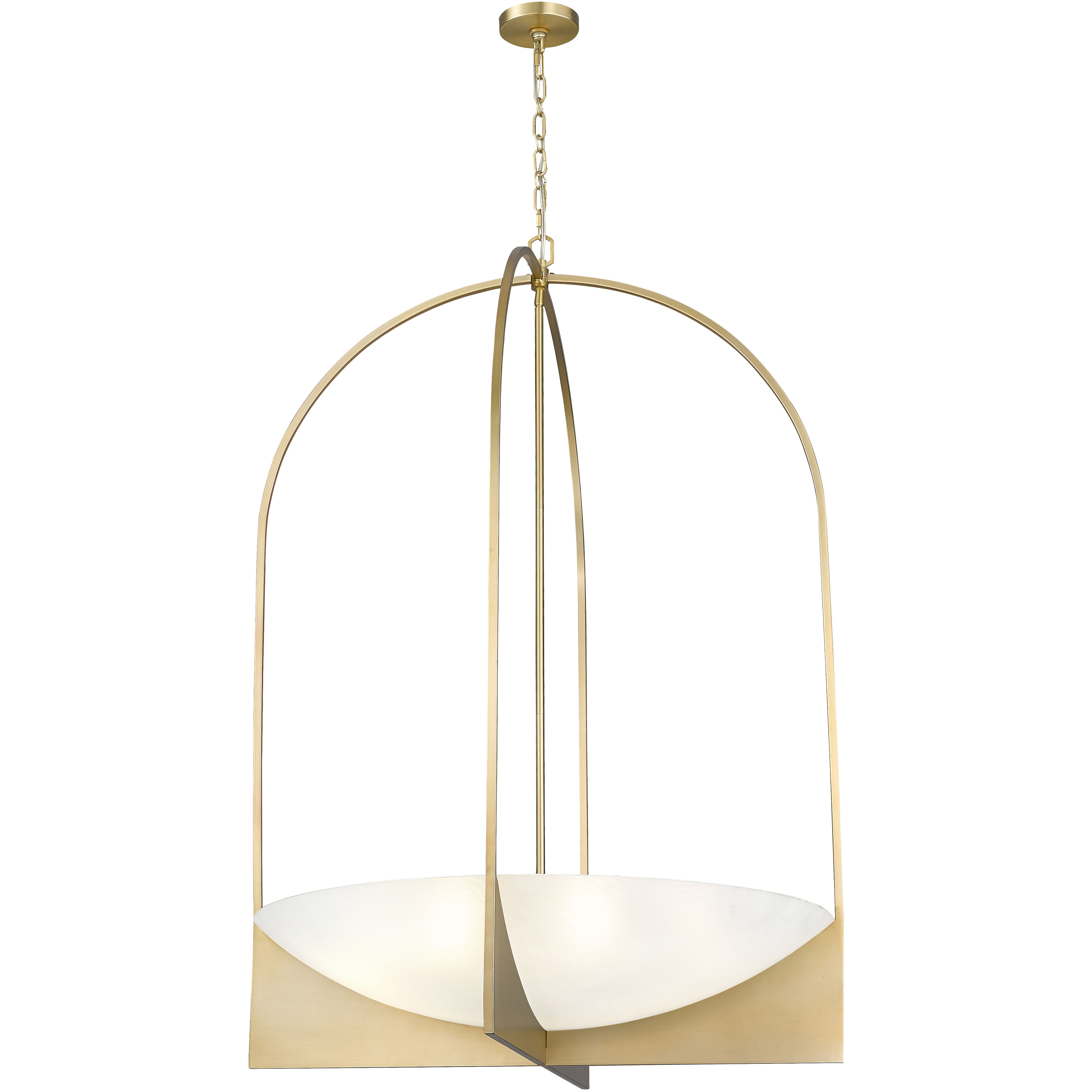 Devon 8 Light 32 inch Modern Gold Chandelier Ceiling Light