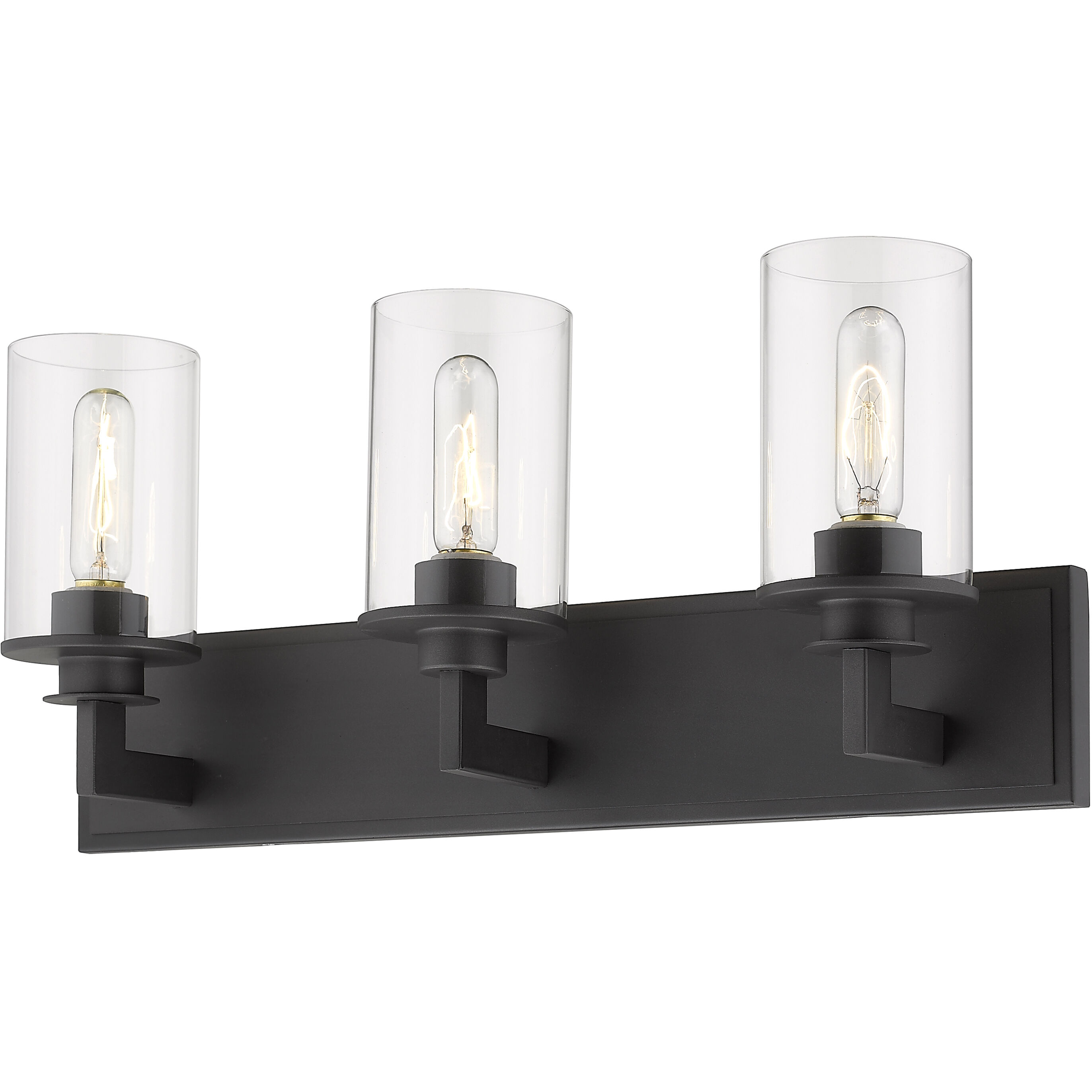 Savannah 3 Light 23 inch Bronze Vanity Wall Light