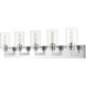 Savannah 5 Light 38.75 inch Chrome Vanity Wall Light