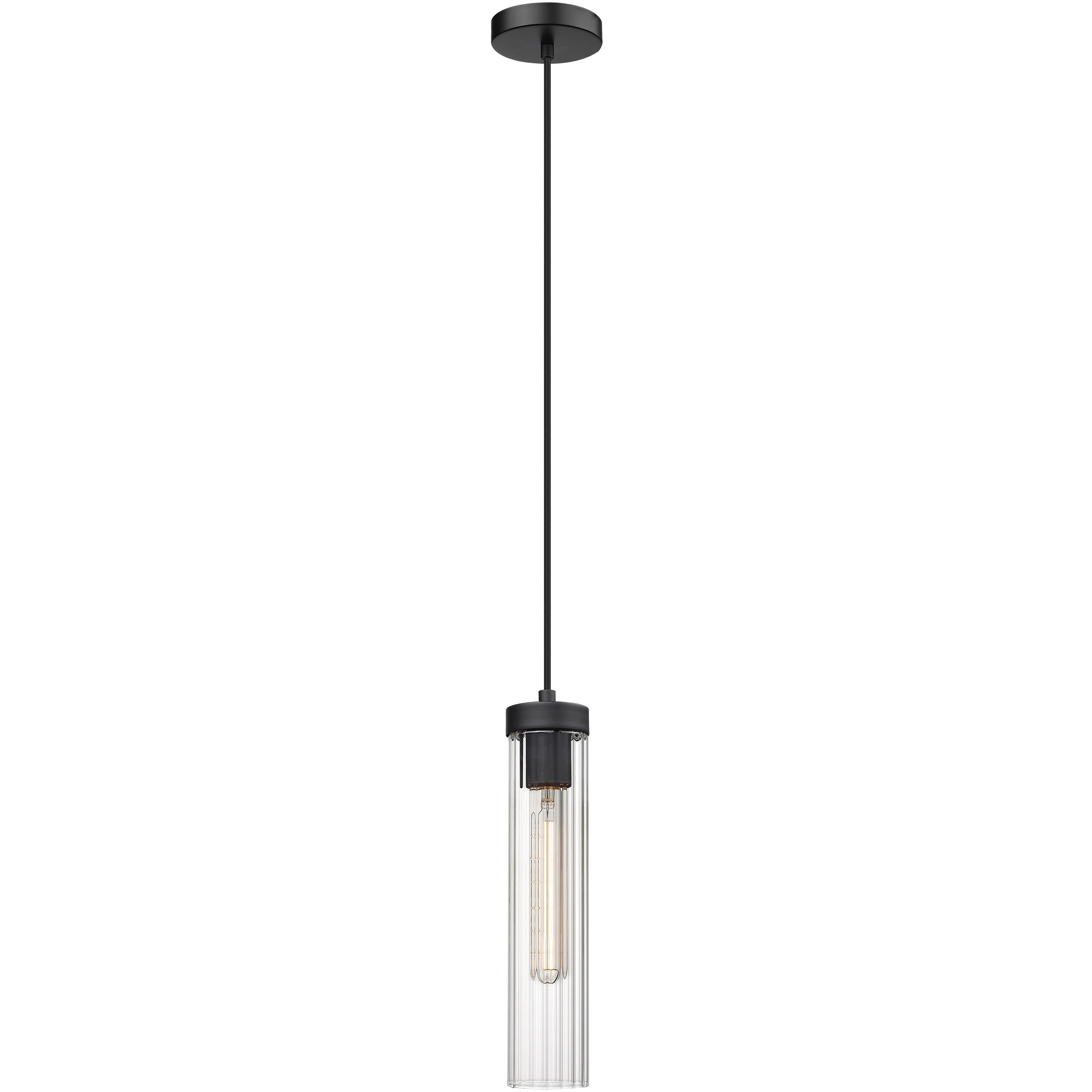 Beau 1 Light 4.75 inch Matte Black Pendant Ceiling Light