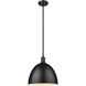 Sawyer 1 Light 12.5 inch Matte Black Pendant Ceiling Light
