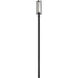 Aura 1 Light 119.75 inch Black Outdoor Post Mounted Fixture in G9