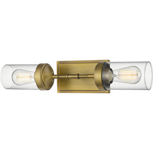 Calliope 2 Light 21 inch Foundry Brass Wall Sconce Wall Light