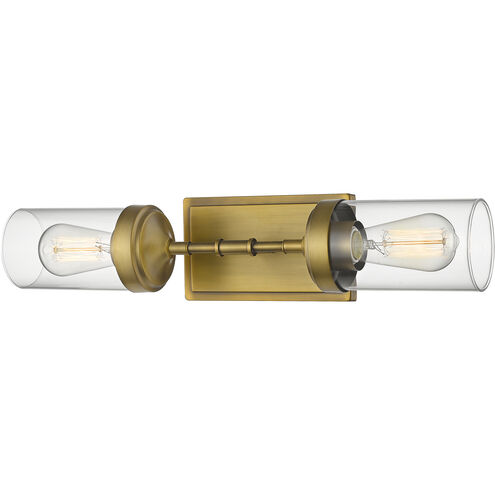 Calliope 2 Light 20.75 inch Foundry Brass Wall Sconce Wall Light