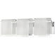 Zephyr 3 Light 23.13 inch Chrome Vanity Wall Light