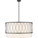 Dalton 5 Light 32 inch Matte Black Pendant Ceiling Light