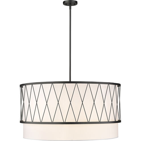 Dalton 5 Light 32 inch Matte Black Pendant Ceiling Light