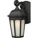 Newport 1 Light 15.75 inch Black Outdoor Wall Light