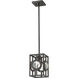 Port 1 Light 8.5 inch Olde Bronze Pendant Ceiling Light in Olde Bronze Steel