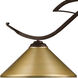 Phoenix 3 Light 52 inch Bronze Billiard Ceiling Light in 18.5, Satin Gold Steel