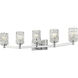 Aubrey 5 Light 40.75 inch Chrome Vanity Wall Light