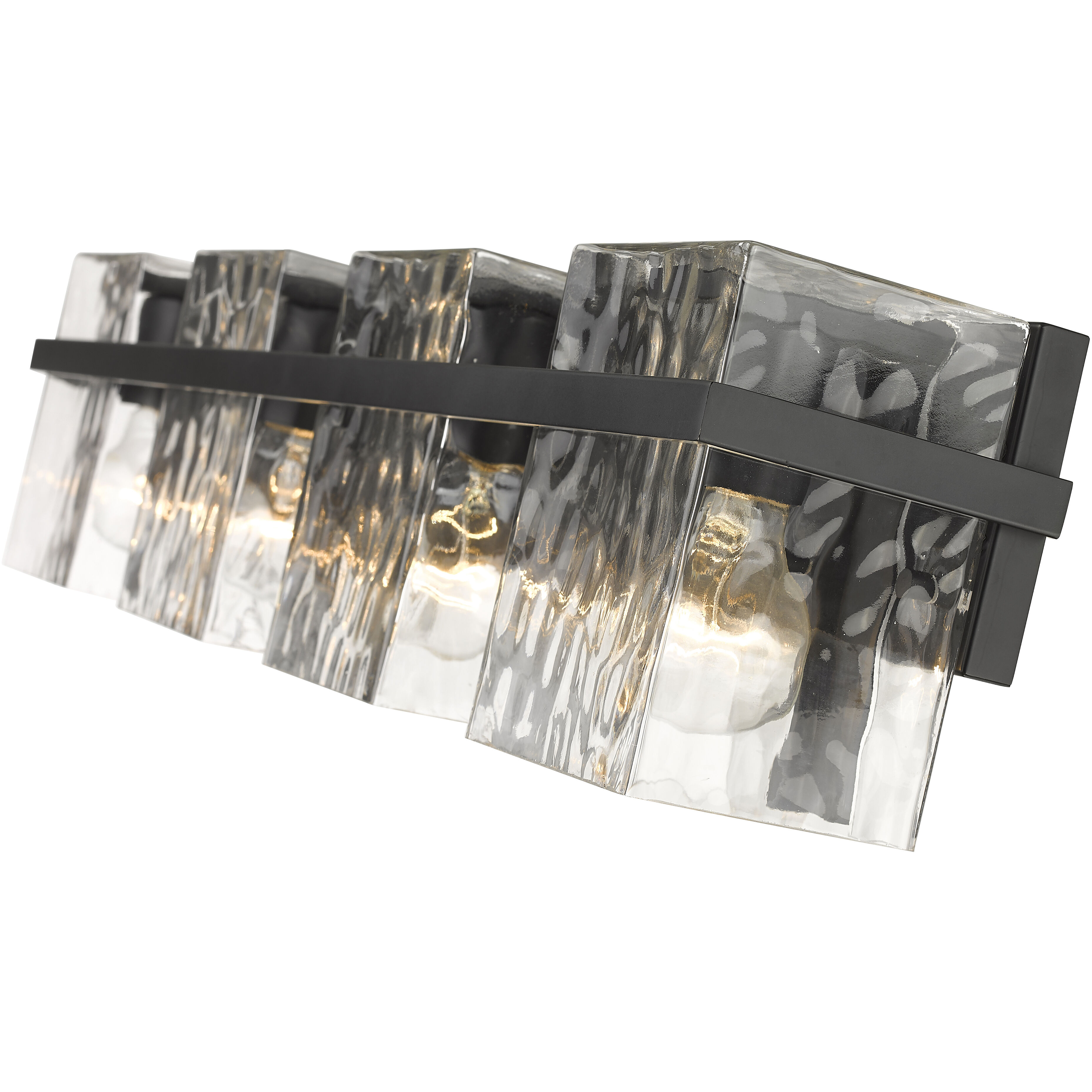 Bennington 4 Light 29.25 inch Matte Black Vanity Wall Light