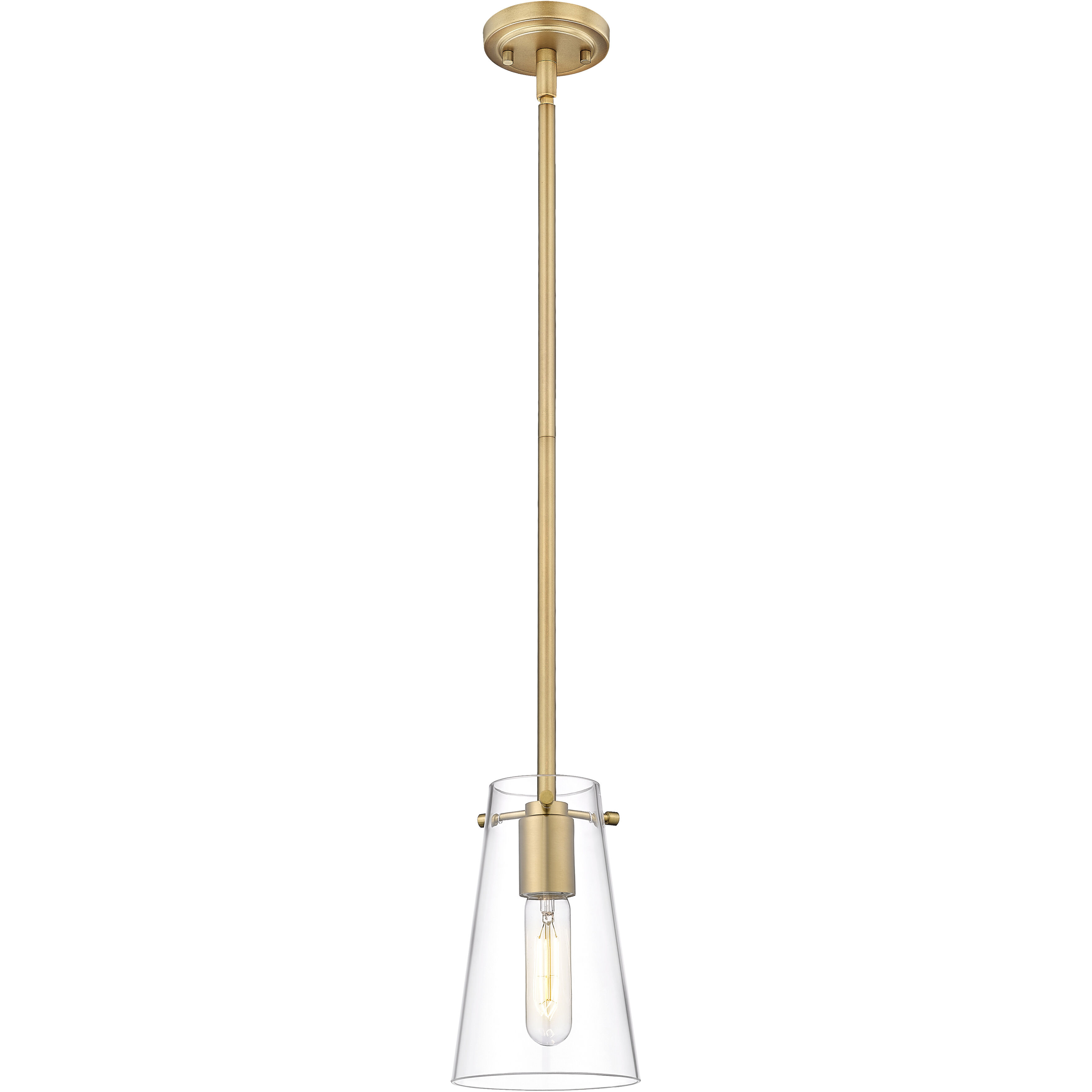 Kira 1 Light 5 inch Modern Gold Pendant Ceiling Light