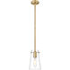 Kira 1 Light 5 inch Modern Gold Pendant Ceiling Light