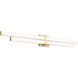 Zane LED 40 inch Modern Gold Vanity Wall Light