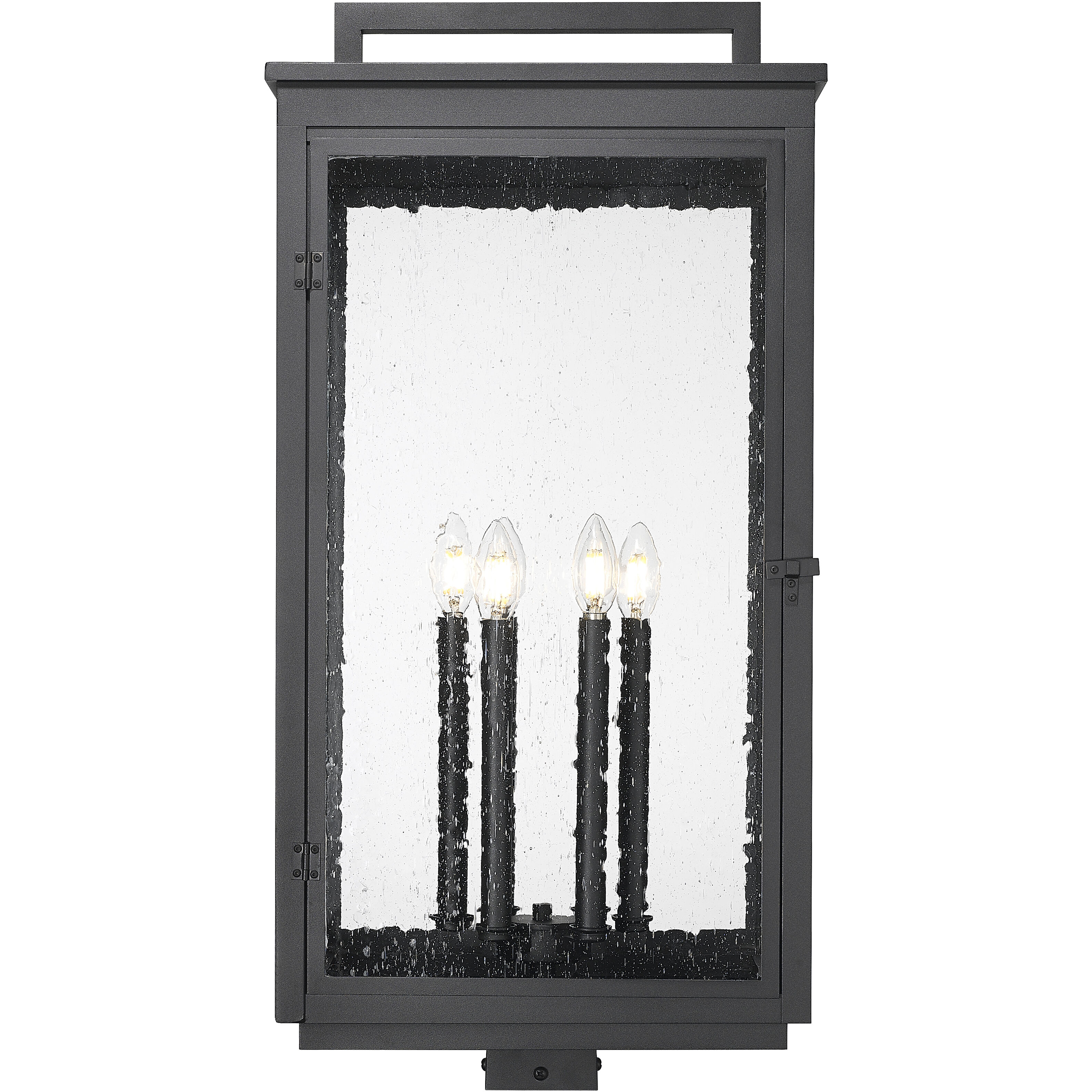 Hartwell 6 Light 31.5 inch Sand Black Outdoor Post Mount Fixture