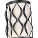 Harden 3 Light 8 inch Matte Black Wall Sconce Wall Light